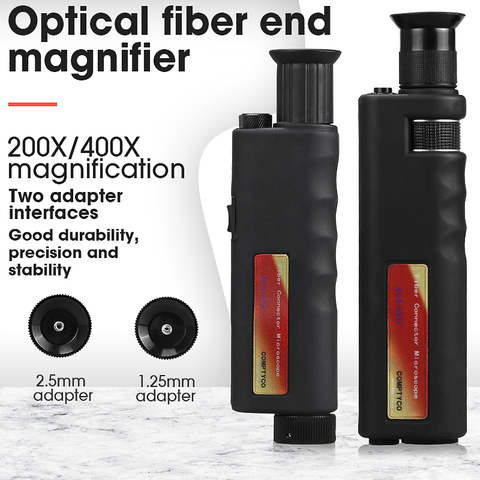 Handheld 200x/400x Fiber Optical Inspection Microscope LED Illumination Anti Slip Rubber ► Photo 1/6