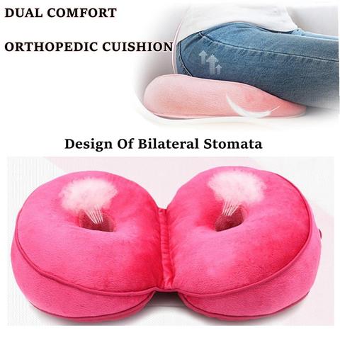 Women Dual Comfort Orthopedic Cushion Pelvis Pillow Lift Hips Up Seat Cushion for Pressure Relief ► Photo 1/6