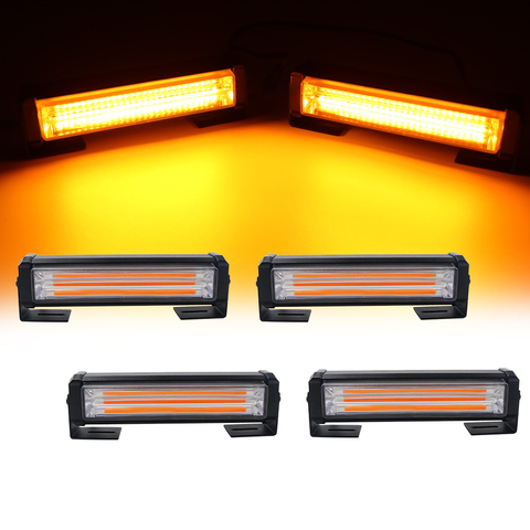 40W 80W COB Car Truck Grille LED Strobe Light Fireman Police Flashing Emergency Warning lights Red Blue Yellow White 12V 24V ► Photo 1/6