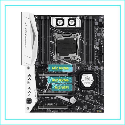 HUANANZHI X99-TF LGA2011-3 Motherboard with DUAL M.2 NVMe SSD Slot and M.2 WIFI Slot 4 DDR3 RAM Slots 4 DDR4 RAM Slots Very Good ► Photo 1/5