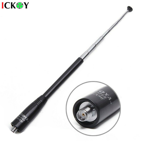 Telescopic Extendable SMA-F VHF/UHF Dual Band Antenna for Baofeng UV-5R UV-82 UV5R BF-888s UV-9R Accessories ► Photo 1/4