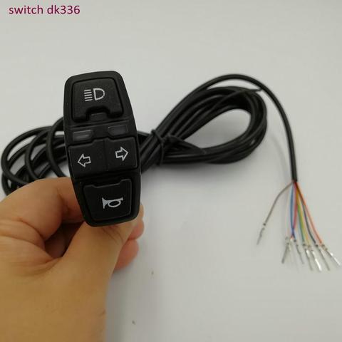frontlight+horn/cruise+turning light switch dk336 scooters electric bicycle intelligent Mountain bike ATV tricycle diy parts ► Photo 1/6