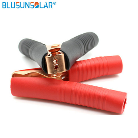 High quality copper-plated 100A test clip car battery clip high current clip red and black ► Photo 1/6