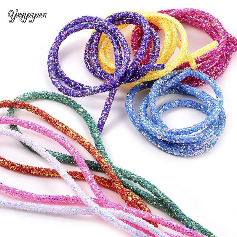 Crystal Rhinestone Glitter Rope 6mm Rhinestone Drawstring Cord