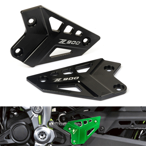 CNC Aluminum alloy Motorcycle FootPeg Footrest Rear set Heel Plates Guard Protector For KAWASAKI Z900 Z 900 2017 2022 ► Photo 1/6