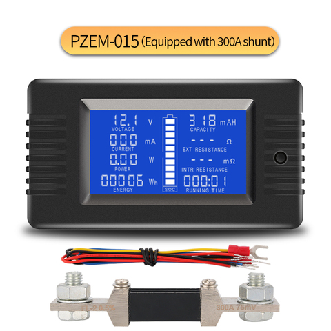 PZEM015 DC 200V 300A Voltmeter Ammeter Car Battery Tester Capacity resistance electricity Voltage Meter monitor 12v 24v 48v 96v ► Photo 1/6