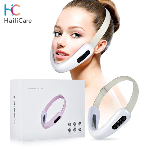 Electic LED Photon Face Slim V-Line Lift Up Belt Machine Therapy Facial Lifting Device Infrared Face Slimming Vibration Massage ► Photo 1/6