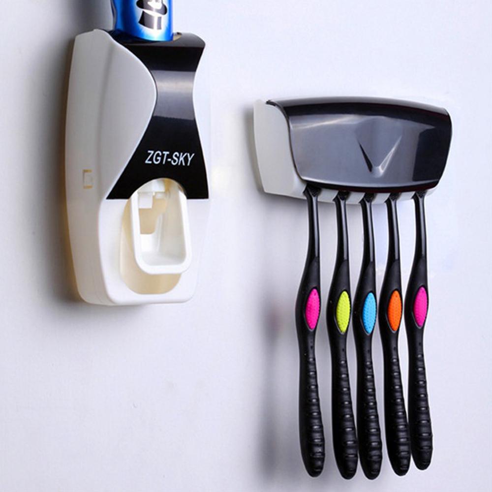Toothbrush Holder Bathroom Accessories Toothpaste Squeezer Toothpaste Dispenser 