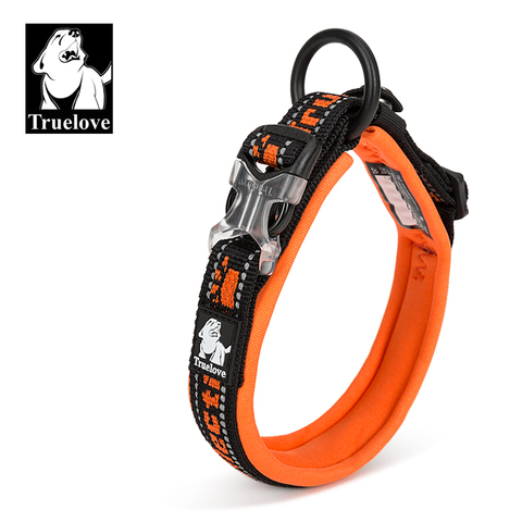 Truelove Pet Collar Nylon Reflective Sturdy Duraflex buckle Small Cat Large Dog Traveling running cross country walking TLC50121 ► Photo 1/6