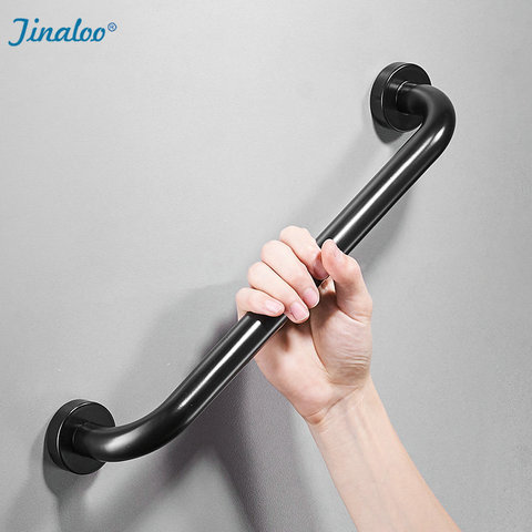 Black Space Aluminum Bathtub Grab Bars Handrails Old People Bathroom Handle Armrest Bathroom Safety & Accessories ► Photo 1/6