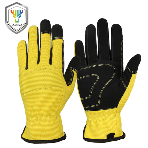 OZERO Work Gloves Flex Extra Grip Unisex Working Welding Safety Protective Garden Sports Gloves for Mechanical Glove 9015 ► Photo 1/6
