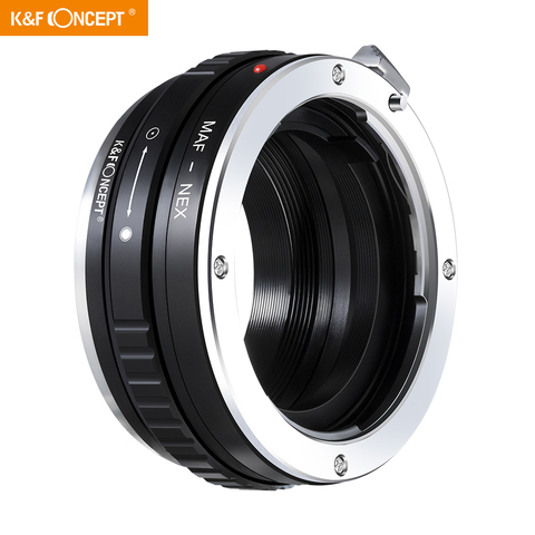 K&F CONCEPT MINOLTA(AF)-NEX Lens Mount Adapter Ring for Minolta(AF) MAF Lens to Sony E Mount NEX Lens Camera ► Photo 1/6