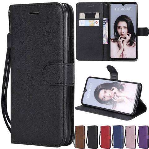 Leather Flip Wallet Case For Huawei Honor 9S 8S 5A 6A 7A 8A 9A 6C 7C 8C 9C 6X 7X 8X 10lite 20lite 30 Pro Cover With Hand Strap ► Photo 1/6