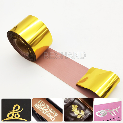 Gold Blocking Gold & Silver Foils Anodized Gilded Paper Hot Press Foils for Leather Craft Bronzing PU Paper Gilding ► Photo 1/6