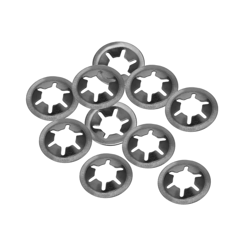 uxcell 10pcs M6 Starlock Washer 5.5mm ID 16mm OD Internal Tooth Lock Washers Push-On Locking Speed Clip 65Mn Black Oxide Finish ► Photo 1/2