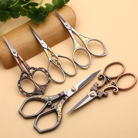 Retro Scissors Antique Vintage Scissors Thread Embroidery Scissors Sewing Supplies Stainless Steel Scissors Tailor Scissors Tool ► Photo 1/6