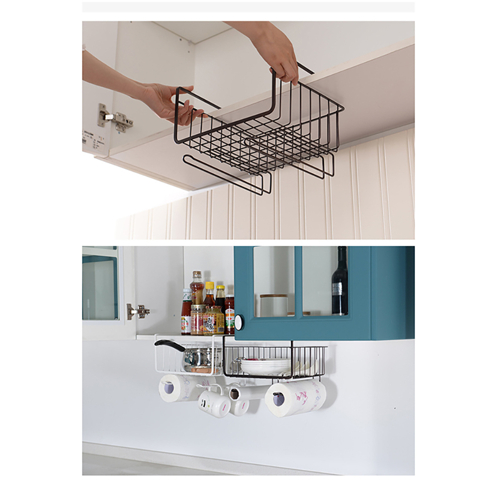 Buy Online Wonderlife Kitchen Storage Container Under Shelf Wire Cabinet Shelf Iron Storage Basket Tableware Organizer Stand Kitchen Alitools