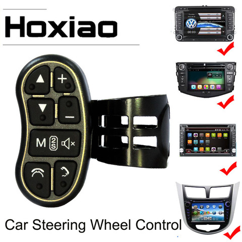 Car Universal Steering Wheel Control Key wireless remote control Applicable to any brand car navigation DVD steering control ► Photo 1/6
