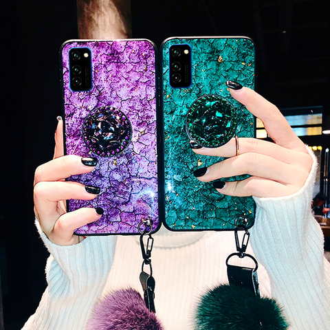 For Samsung Galaxy S20 Ultra FE Note 20 10 Plus 5G S10 S10e S9 S8 S7 9 8 A30 A50 A70 A51 A71 Case Cover Glitter Plush Ball Shell ► Photo 1/6