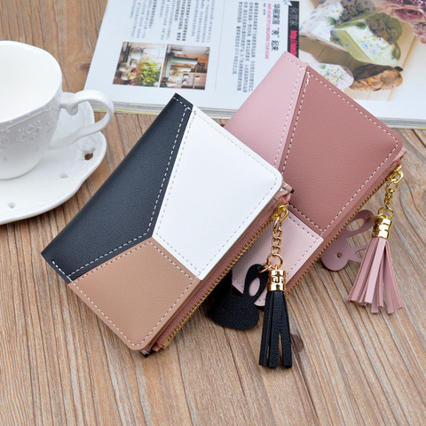 Cute Pink Wallets Pocket Purse Card Holder Lady Female Fashion Short Coin Bag
