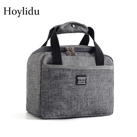 Thicken Waterproof Oxford Thermal Insulated Lunch Bag for Men Women Portable Picnic Food Bag Large Capacity Lunch Box Tote Pouch ► Photo 1/6