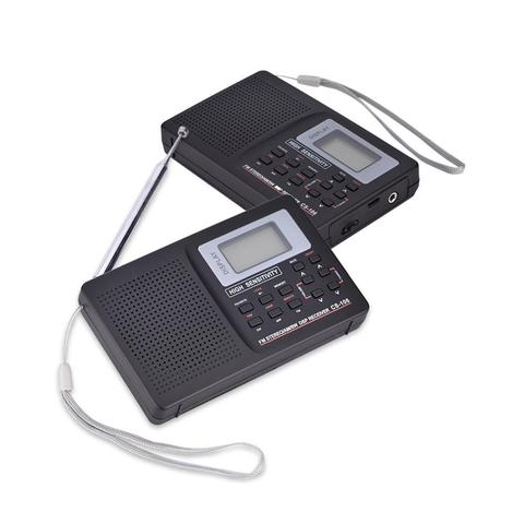 VBESTLIFE Mini Radio FM/AM/SW/LW/TV Sound Full Band Receiver Pocket Portable Alarm Clock Stereo Radio with 3.5mm Earphone ► Photo 1/1