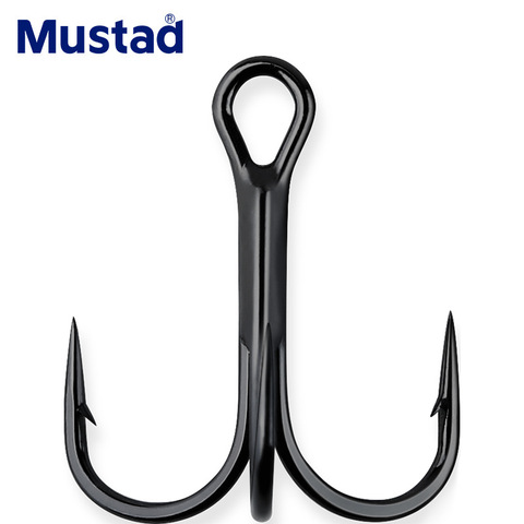 Mustad 100% Norway Origin Fishing Hook Top Quality High Carbon Steel Treble Hook Barbed Hook,4# 6# 8# 10#,TR78NP-BN ► Photo 1/6