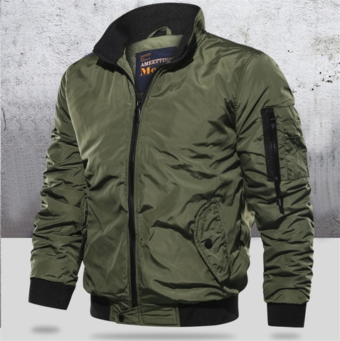 Button JACKET COAT Men Winter Warm Bomber Army Fly Pilot Military Tracksuit Sweatshirt Male 2022 Cardigan Multi Mens Size S-5XL ► Photo 1/6