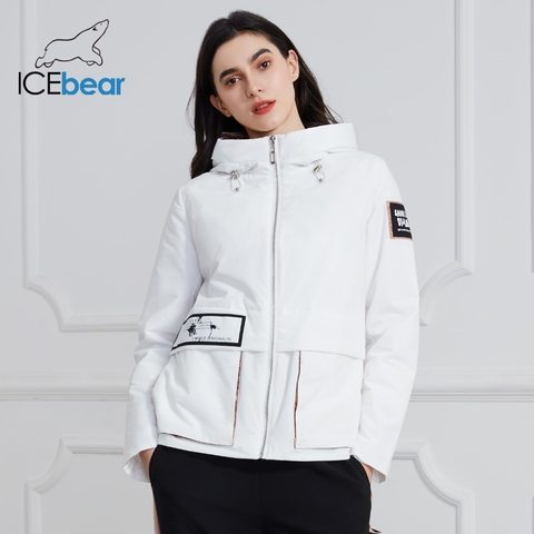 ICEbear 2022 New Women Coat Spring Casual Women Jacket Women parka Hooded Quality Women Clothing GWC20728I ► Photo 1/6