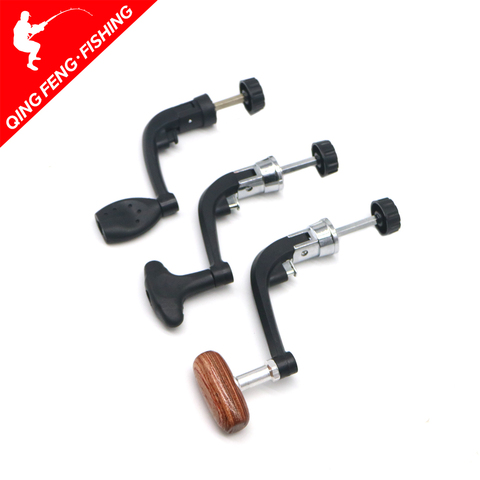 1Pcs Metal Spinning Fishing Reel Handle Folding Rocking Arm for 1000-7000 Wheel Wooden Knob Fishing Tackle Accessories~ ► Photo 1/5