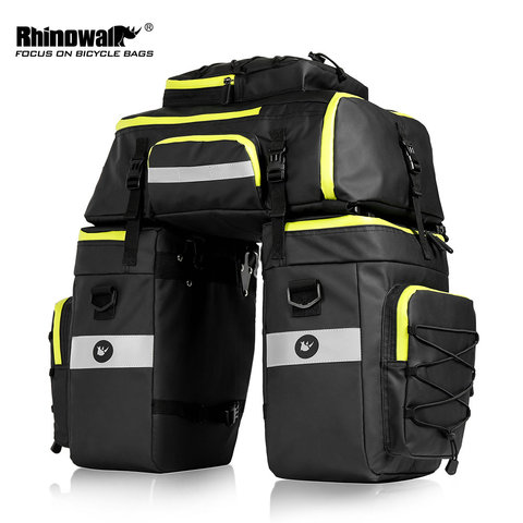 RHINOWALK 75L MTB Bike Rear Seat Trunk Bag 3 in 1 Multifunction Bicycle Pannier Waterproof Double Side Cycling Luggage Pannier ► Photo 1/6