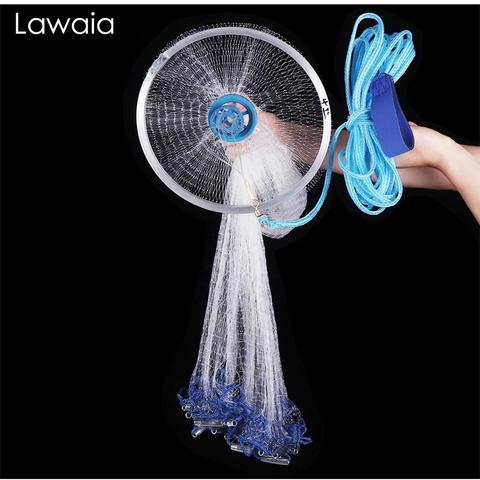 Lawaia Fishing Net Hand Throw Fish Net Diameter 2.4M 3M 3.6M 4.2M 4.8M Nylon Netting USA/RU Warehouse ► Photo 1/6