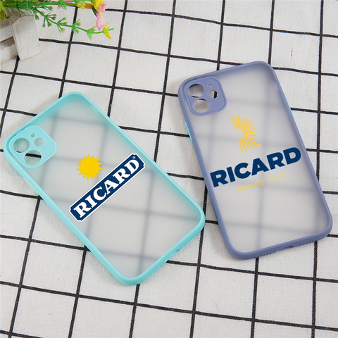 RICARD Case for iPhone 11 Pro X XS XR Max 12Mini 7 8 6 6S Plus SE2022 Camera Protection Shockproof Bumper Matte Phone Cover ► Photo 1/6