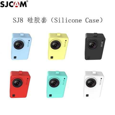 Original Accessoires SJCAM Silicone/Sleeve+Wrist Rope/Lanyard Protective Case/Frame/Cover/Border for SJ8 Pro Plus Action Camera ► Photo 1/6