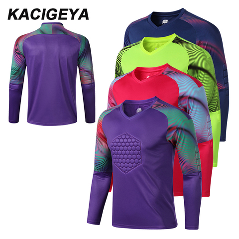 Football Long Sleeves Goal Keeper Uniforms Sport Training New Breathable Top Soccer Goalkeeper Jersey ► Photo 1/6