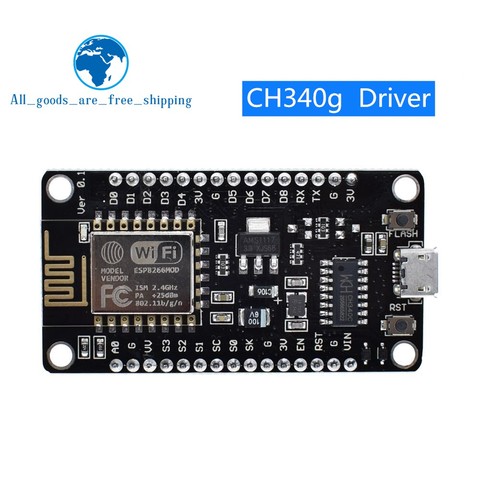 Wireless module NodeMcu v3 CH340 Lua WIFI Internet of Things development board ESP8266 with pcb Antenna and usb port for Arduino ► Photo 1/6