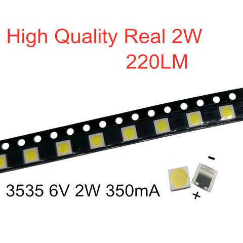 100-1000PCS For LG 3535 2W 6V 350mA 220LM Cool white FOR LCD TV repair led TV backlight strip lights with light-emitting diode ► Photo 1/3