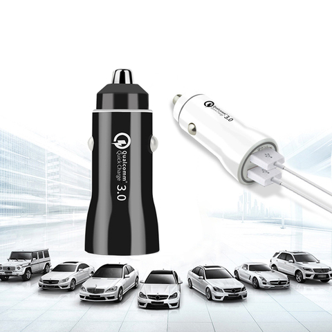 Universal Quick Charge 3.0 Car For Huawei P30 P20 pro P20 Lite Mate 10 P10 Portable Auto Charger For Phone In Car Fast Charging ► Photo 1/6