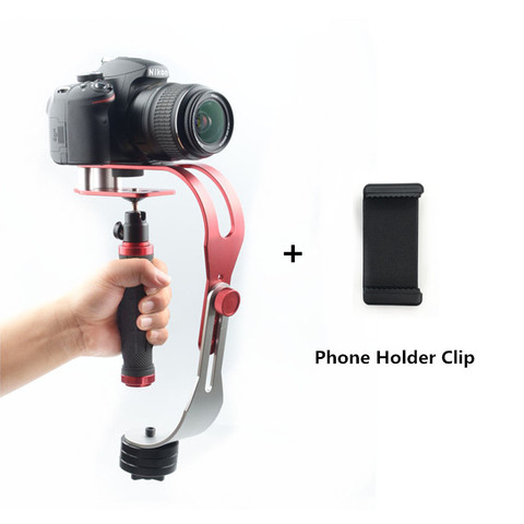 Alloy Aluminum Mini Handheld Digital Camera Camcorder Stabilizer Video Steadicam Mobile DSLR 5DII Motion DV Steadycam for Gopro ► Photo 1/6