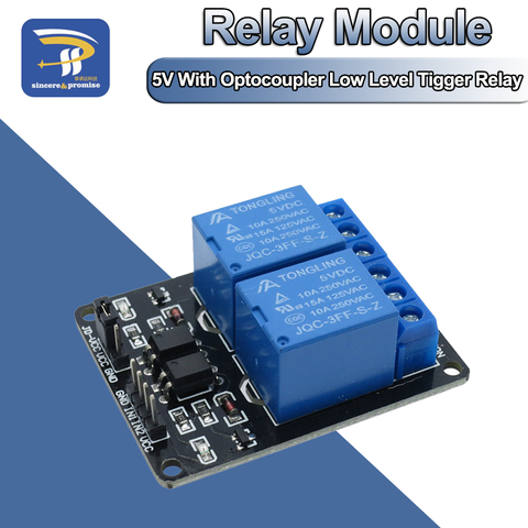 2-channel New 2 channel relay module relay expansion board 5V low level triggered  2-way relay module for arduino ► Photo 1/6