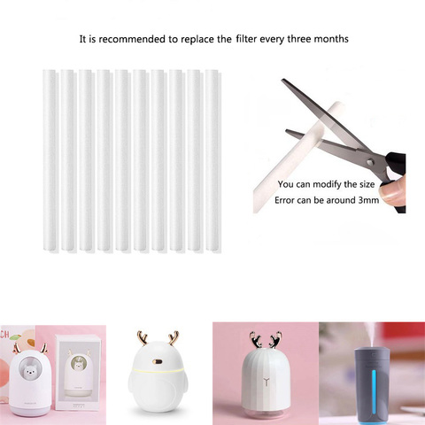 Customize 10/20/30/50pc Air Humidifier Aroma Diffuser Filters Mist Maker Replace Parts Cotton Swabs Air Humidifiers Aroma Filter ► Photo 1/6