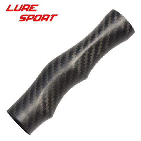 LureSport 2pcs 12cm hand shape 3K carbon grip OD27mm with EVA inside Rod Building component Handle  Repair DIY blank ► Photo 1/3