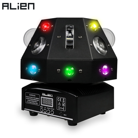 ALIEN 4 IN 1 DMX RGBWY LED Moving Head Beam Point Rainbow Green Laser DJ Disco Party Dance Wedding Bar Stage Lighting Effect ► Photo 1/6