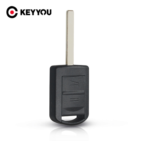 KEYYOU 2 Button Uncut Blade Remote Car Key Shell for Vauxhall Opel Corsa Agila Meriva Combo Car Key Case ► Photo 1/6