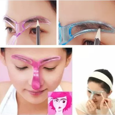 Pro Eyebrow Shaper Template Stencil Shaping Brow Definition Makeup Tool Eyebrow Stencils Makeup ► Photo 1/5
