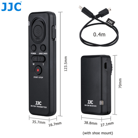 JJC RMT-VP1K Wireless Remote Control Controller for Sony A7SIII A7RIII A7RII RX100 VII VA V IV FDR-AX33 AX43 AX53 AX100 AX700 ► Photo 1/6