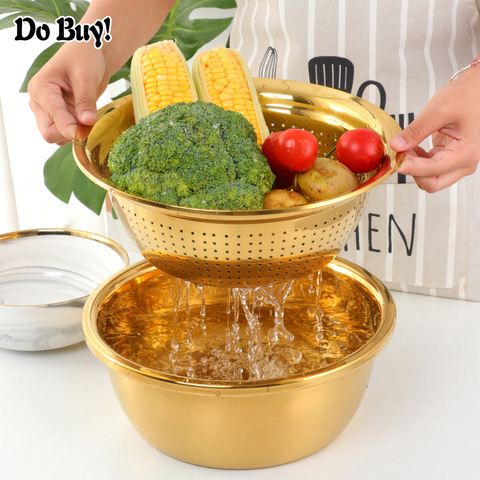 3 Pcs/Set Vegetable Slicer Drain food Vegetable Cutter Peeler With Drain Basket Multi-functional Fruit Kitchen Tool ► Photo 1/6