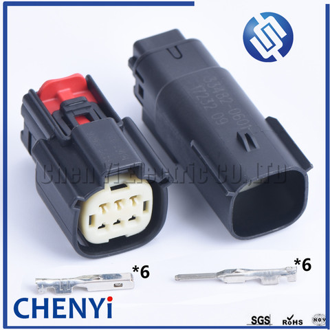 1 set  6 pin  Molex male or female Automotive Waterproof Connectors For Ford Mondeo 33472-0606 33482-0601 ► Photo 1/6