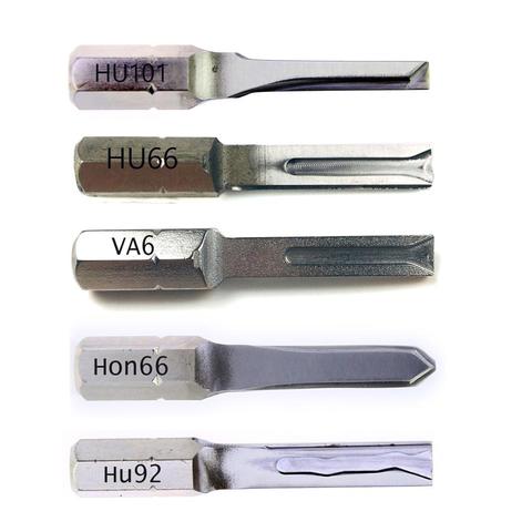 5pcs Power Key Car/Auto Strong Key Combination, Professional Locksmith Tools Car Tools HU66 HU101 HON66 HU92 VA6 Pick Key ► Photo 1/6