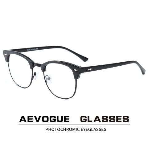 AEVOGUE Photochromic Glasses Prescription Frame Men Optical Eyeglasses Women Eyewear Anti Blue Light Glasses KS101 ► Photo 1/6